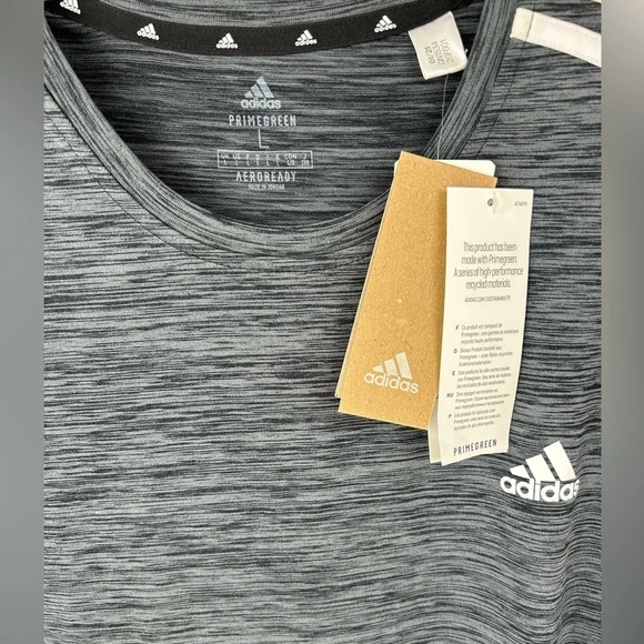 New Adidas Men's Prime Green Aeroready Climacool Tech Dri-fit T-shirt Crew Large - Picture 6 of 8